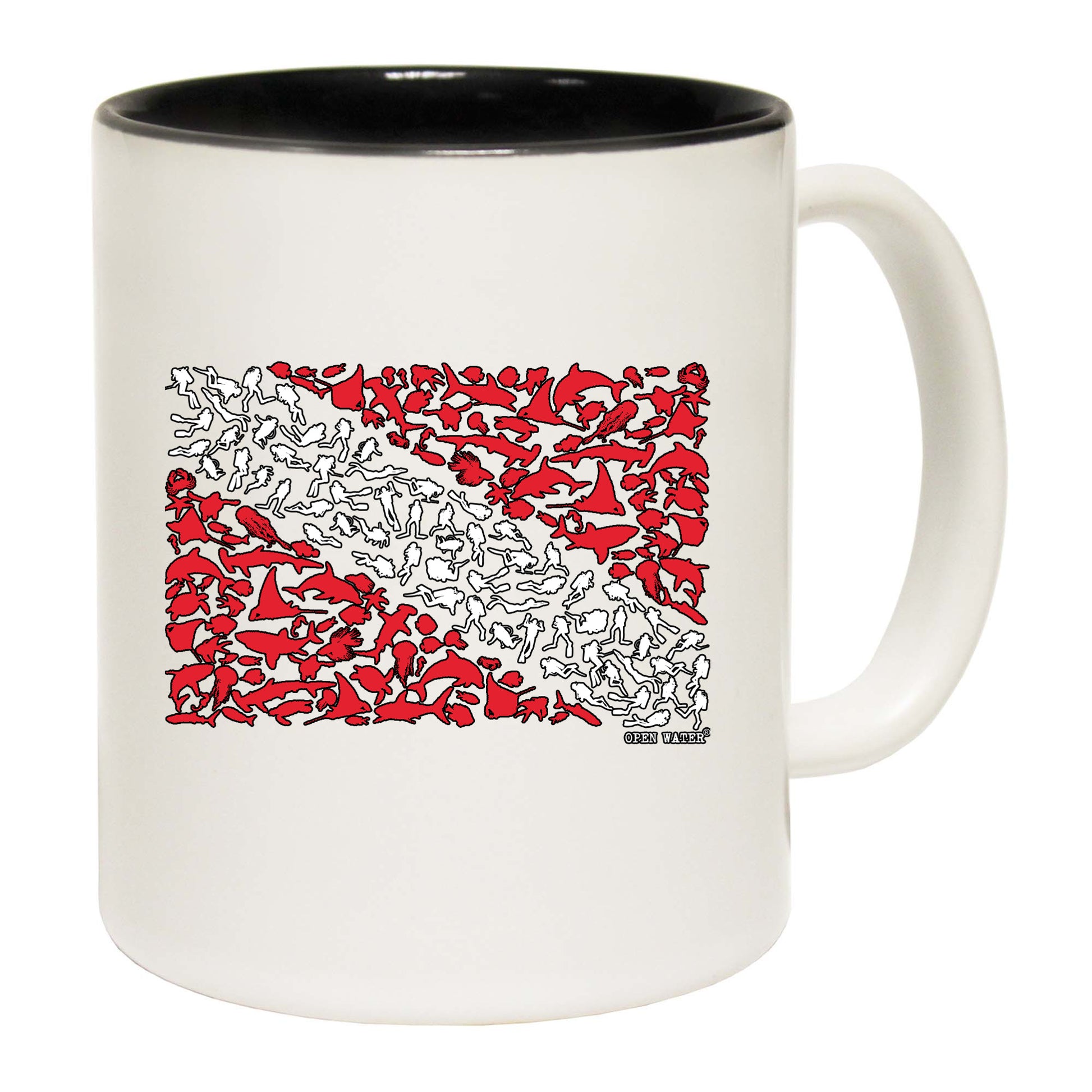 Ow Diving Flag Divers - Funny Coffee Mug