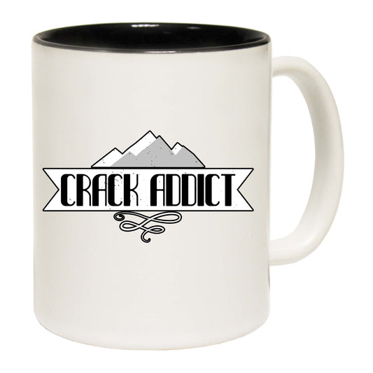 Crack Addict Rock Climbing - Funny Coffee Mug