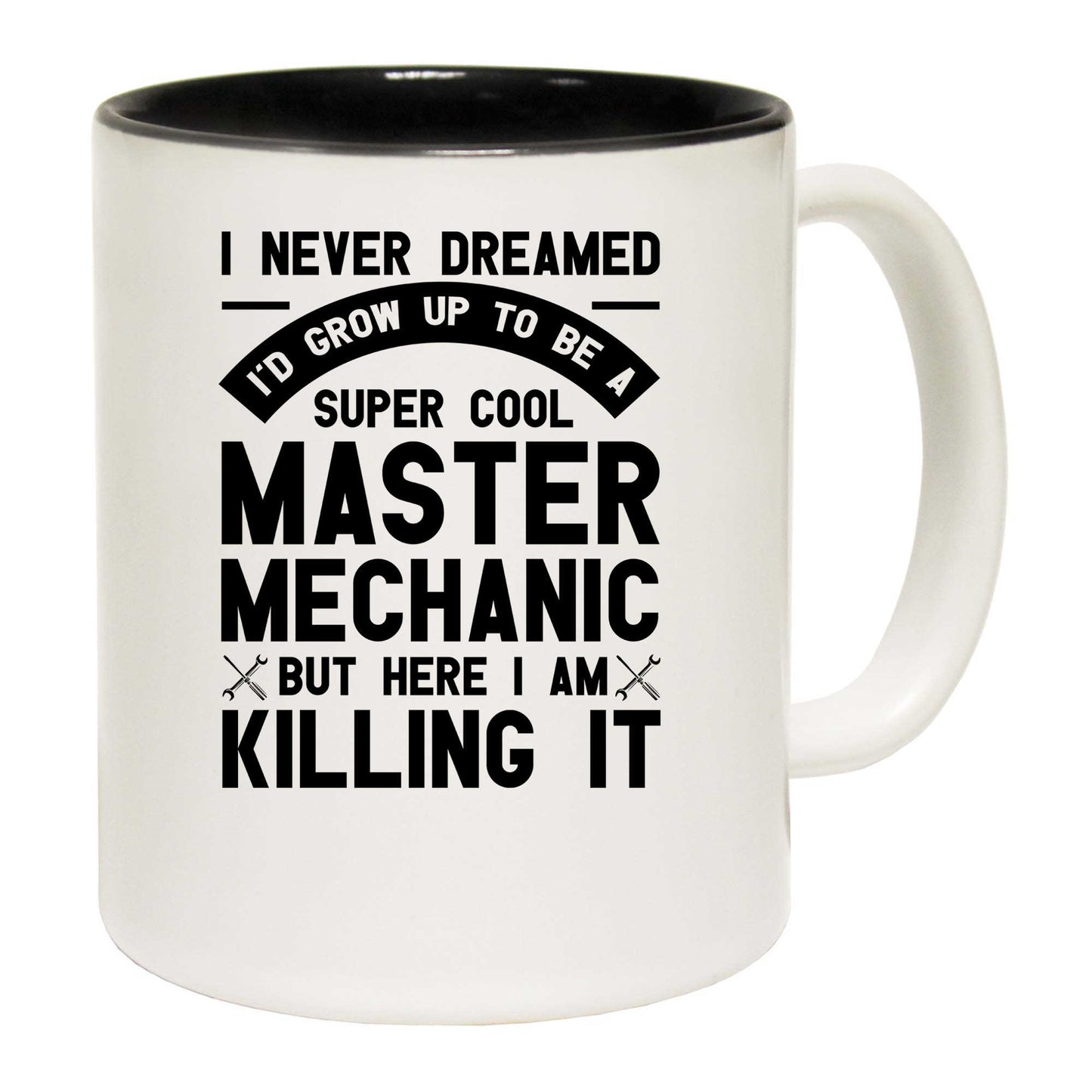 Never Dreamed Id Grow Up To Be A Master Mechanic - Funny Coffee Mug