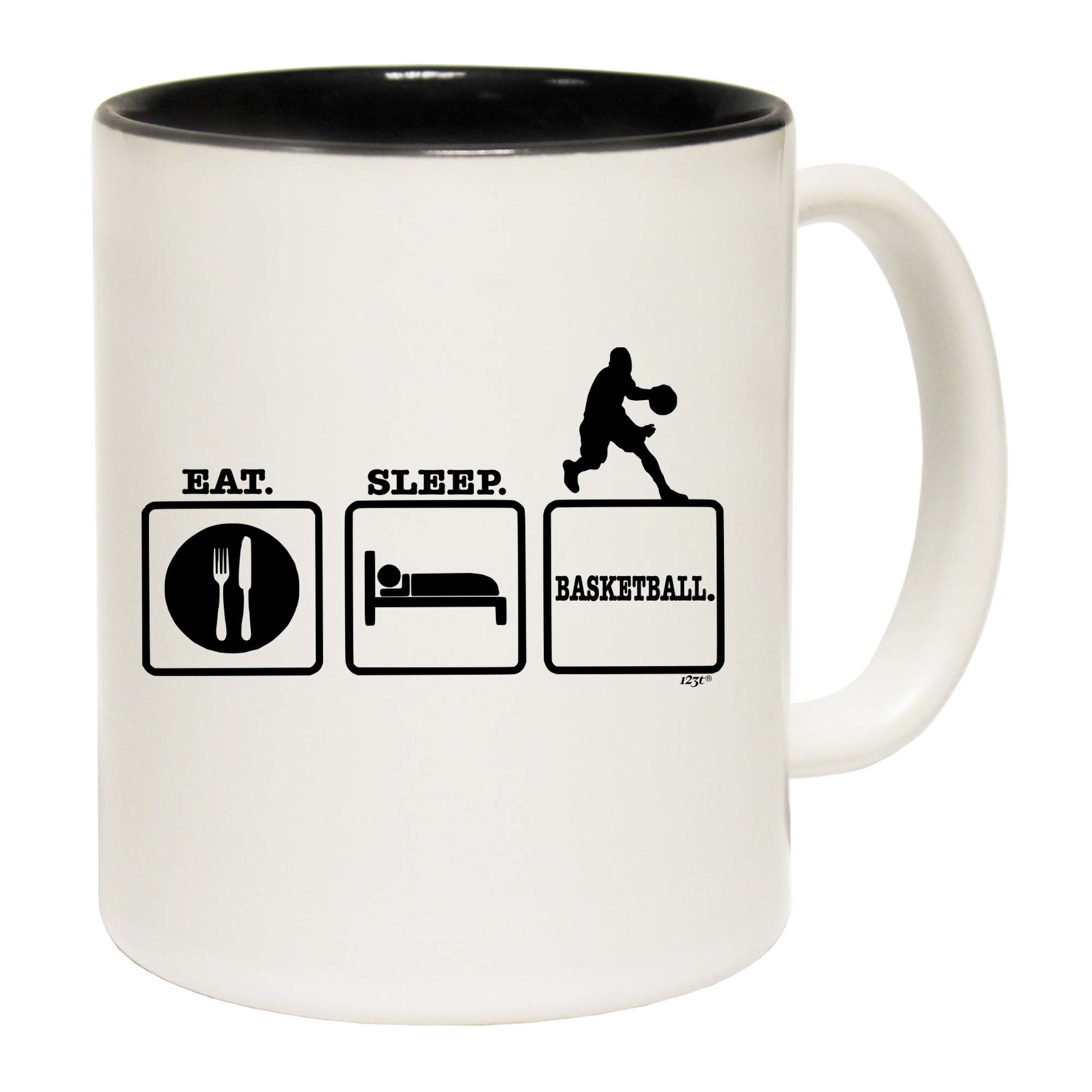 Eat Sleep Basketball - Funny Coffee Mug