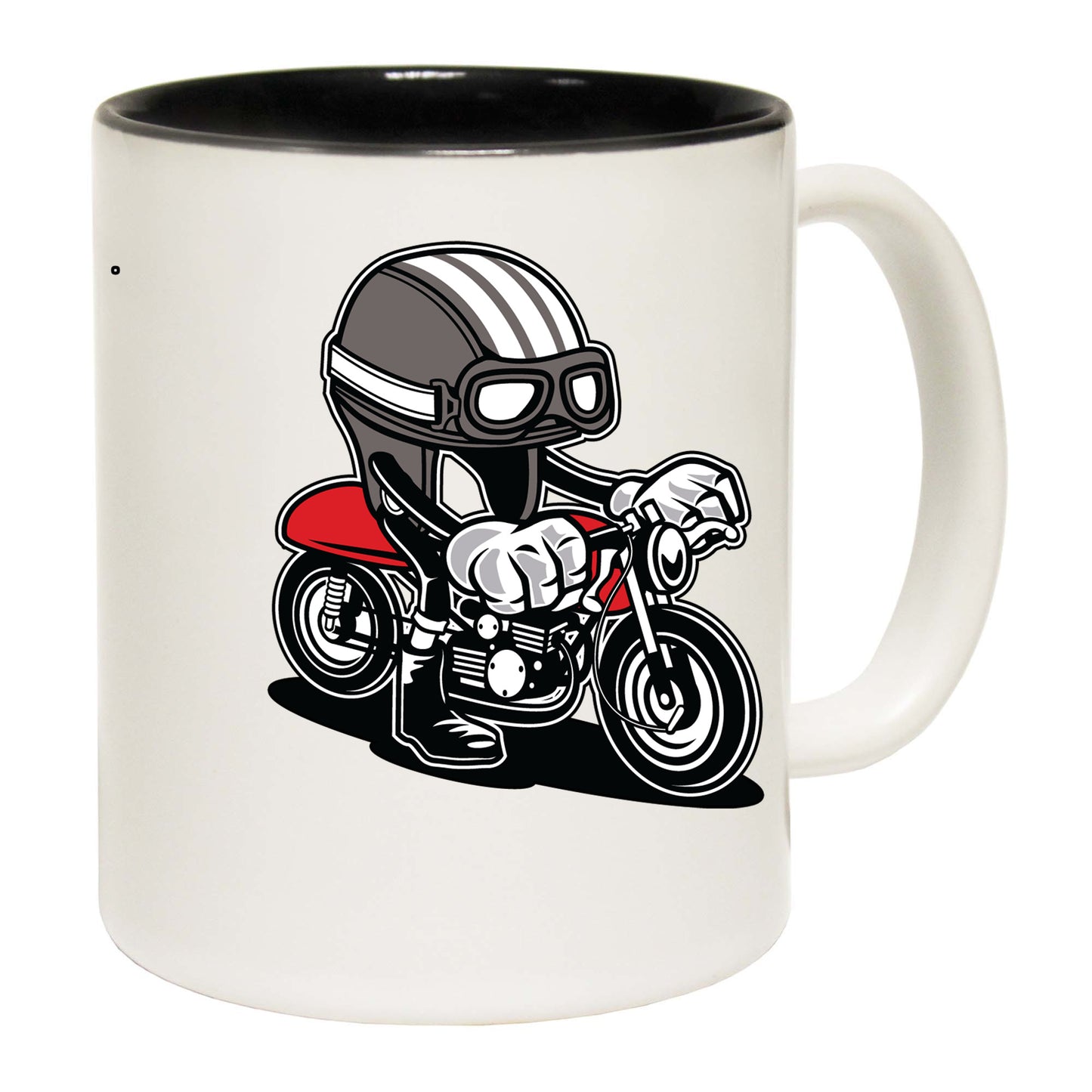 Cartoon Racer Motorbike Motorcycle - Funny Coffee Mug