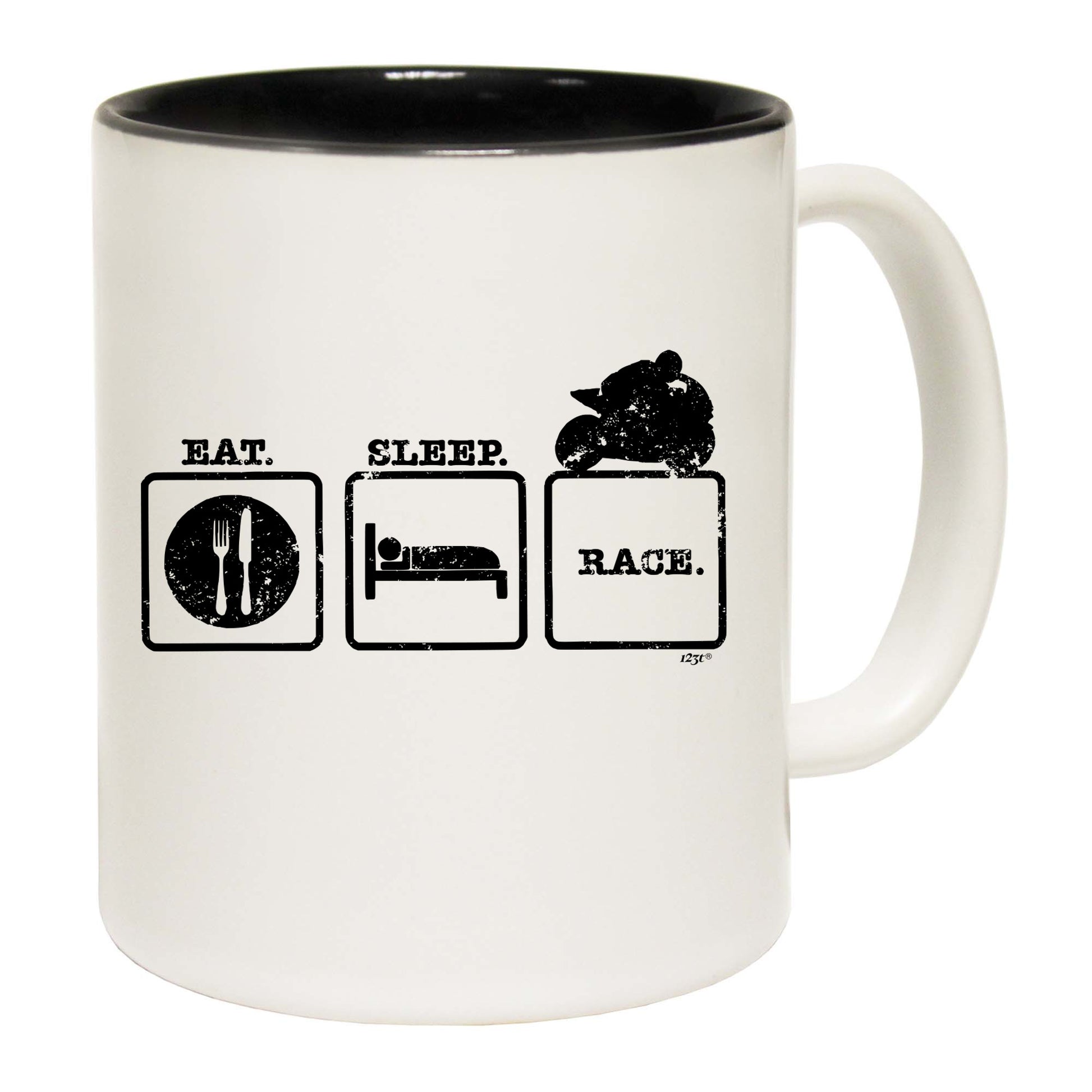 Eat Sleep Race Superbike Motorbike - Funny Coffee Mug