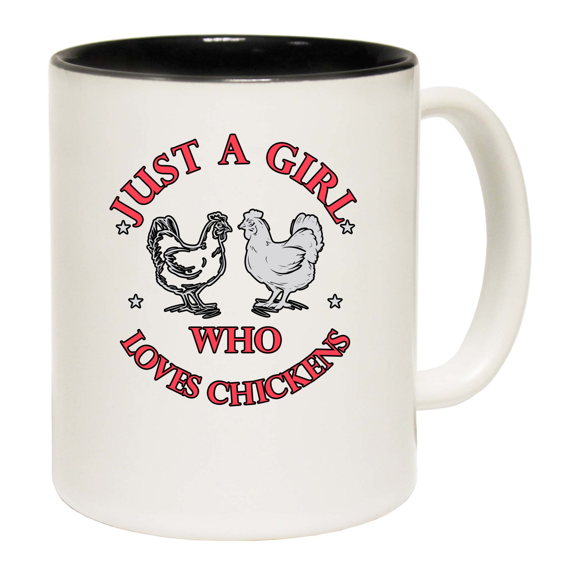 Just A Girl Who Loves Chickens - Funny Coffee Mug