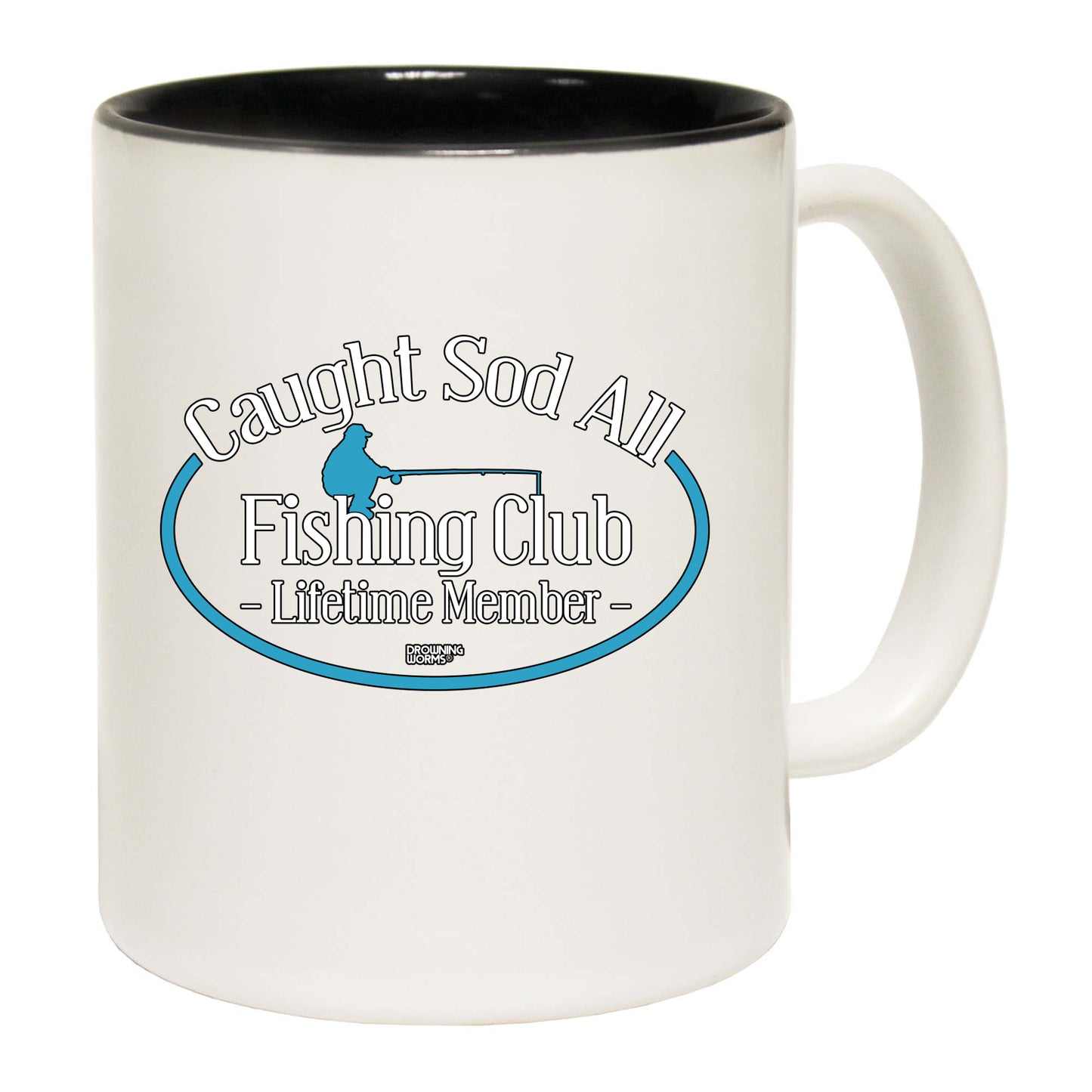 Dw Caught Sod All Fishing Club - Funny Coffee Mug