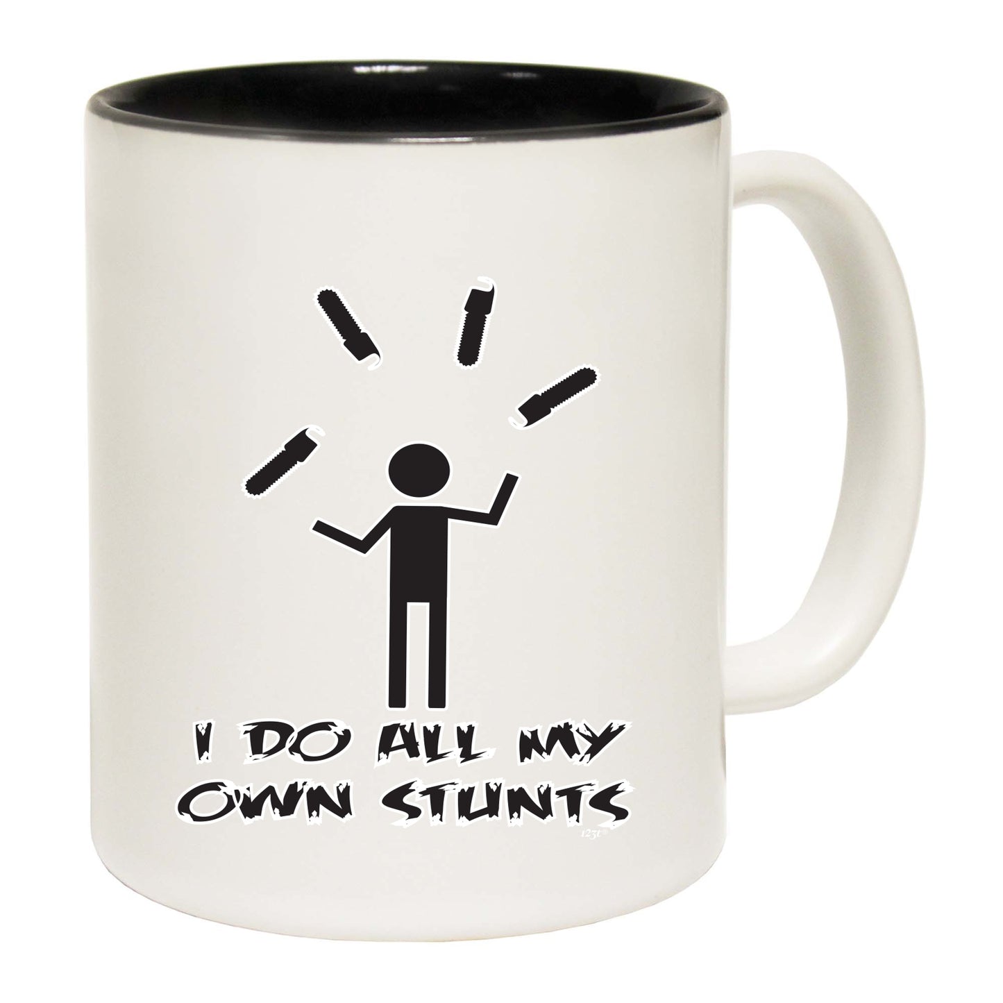 Chainsaw Do All My Own Stunts - Funny Coffee Mug