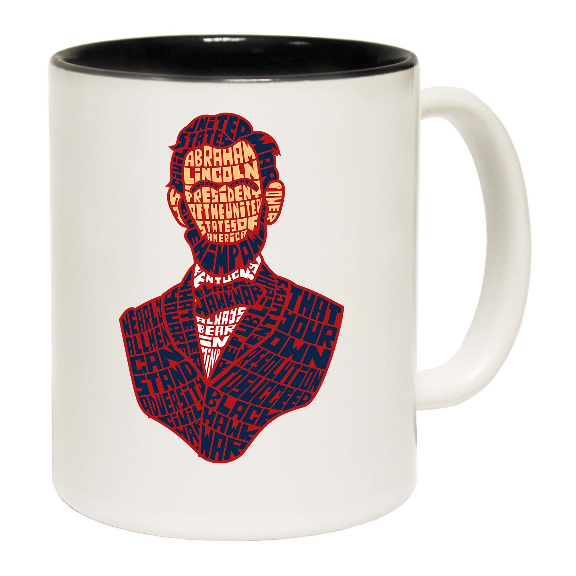 Abraham Lincoln Calligram President - Funny Coffee Mug