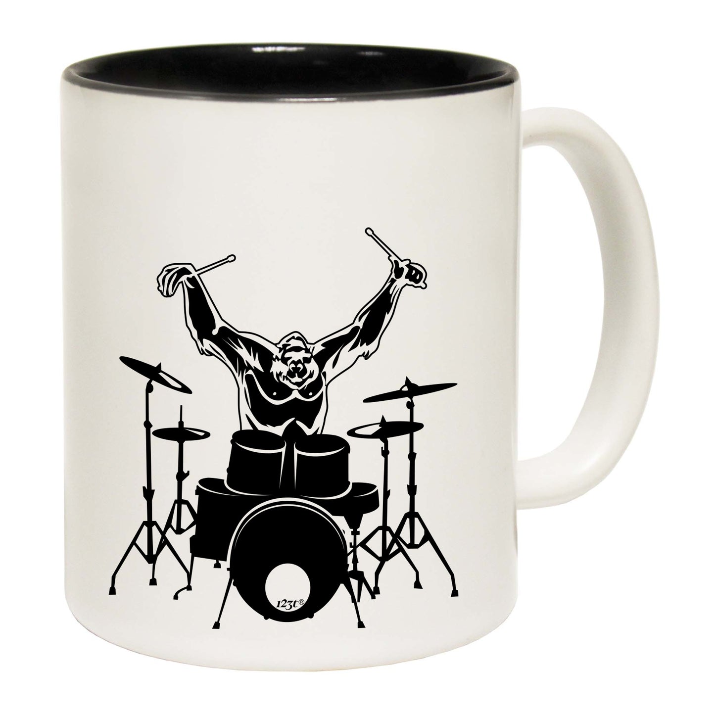 Gorilla Drummer Drums Music - Funny Coffee Mug