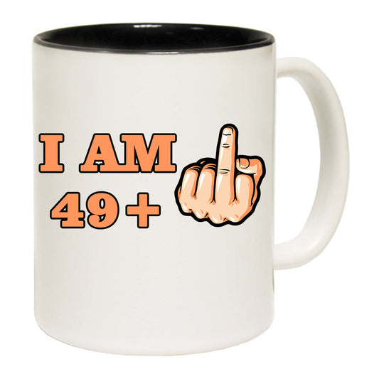 49 + 1 Middle Finger 50Th Age Birthday - Funny Coffee Mug