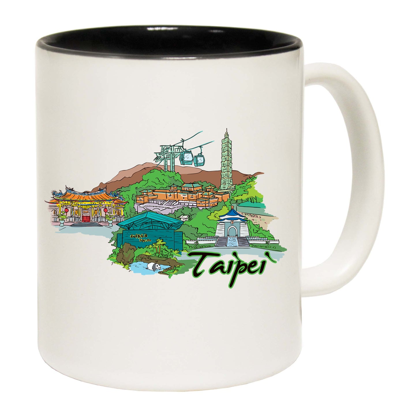 Taipei Taiwan Country Flag Destination - Funny Coffee Mug