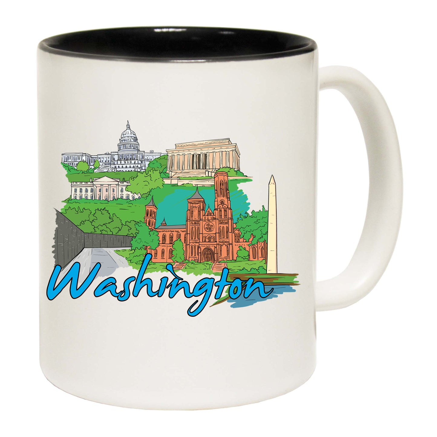 Washington Dc Usa Country Flag Destination - Funny Coffee Mug