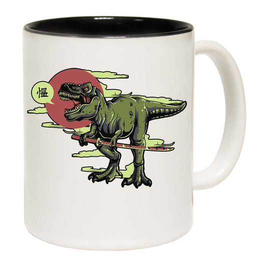 T Rex Samurai Dinosaur - Funny Coffee Mug