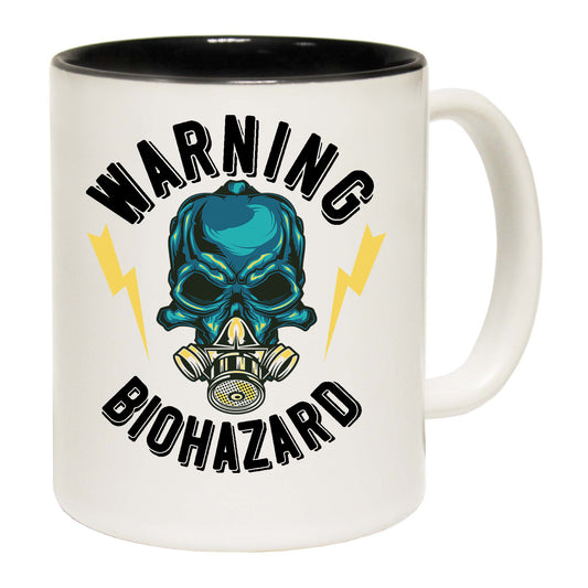 Warning Biohazard Skull - Funny Coffee Mug