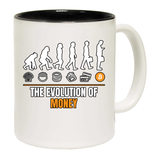 Evolution Of Money Cryptocurrency Bitcoin - Funny Coffee Mug