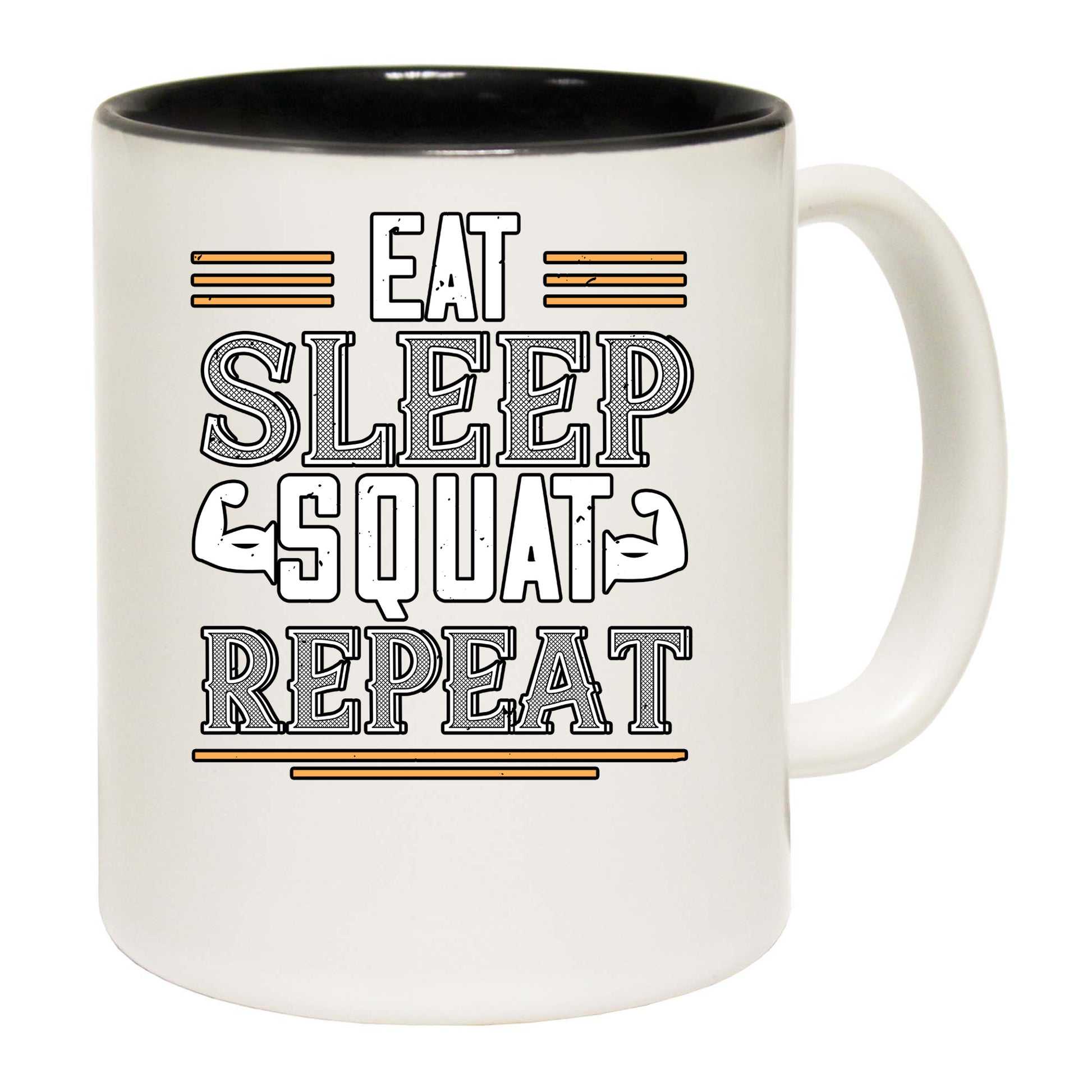 Eat Sleep Squat Repeat Swps - Funny Coffee Mug