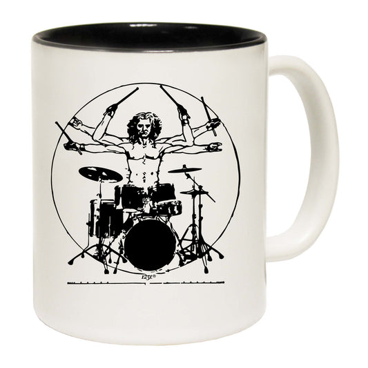 Leonardo Drummer Black  - Funny Coffee Mug