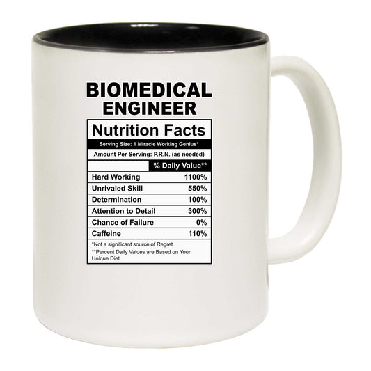 Biomedical Engineer Nutrition Facts - Funny Coffee Mug