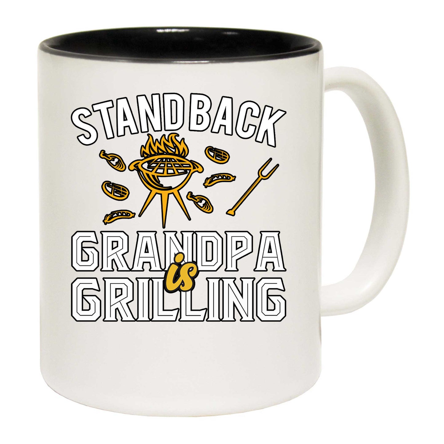 Stand Back Grandpa Grilling Fathers Day Bbq - Funny Coffee Mug