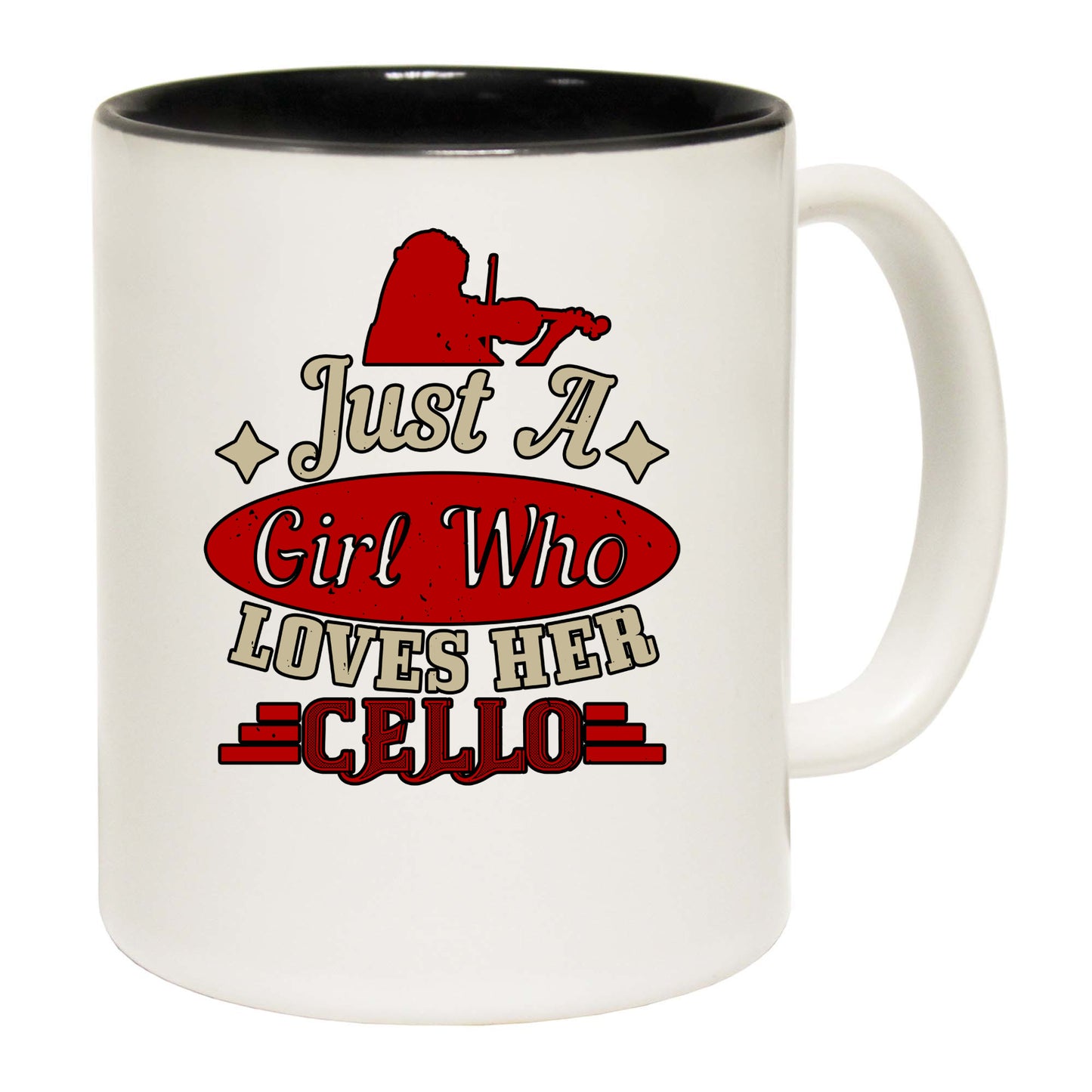 Just A Girl Who Loves Her Cello - Funny Coffee Mug