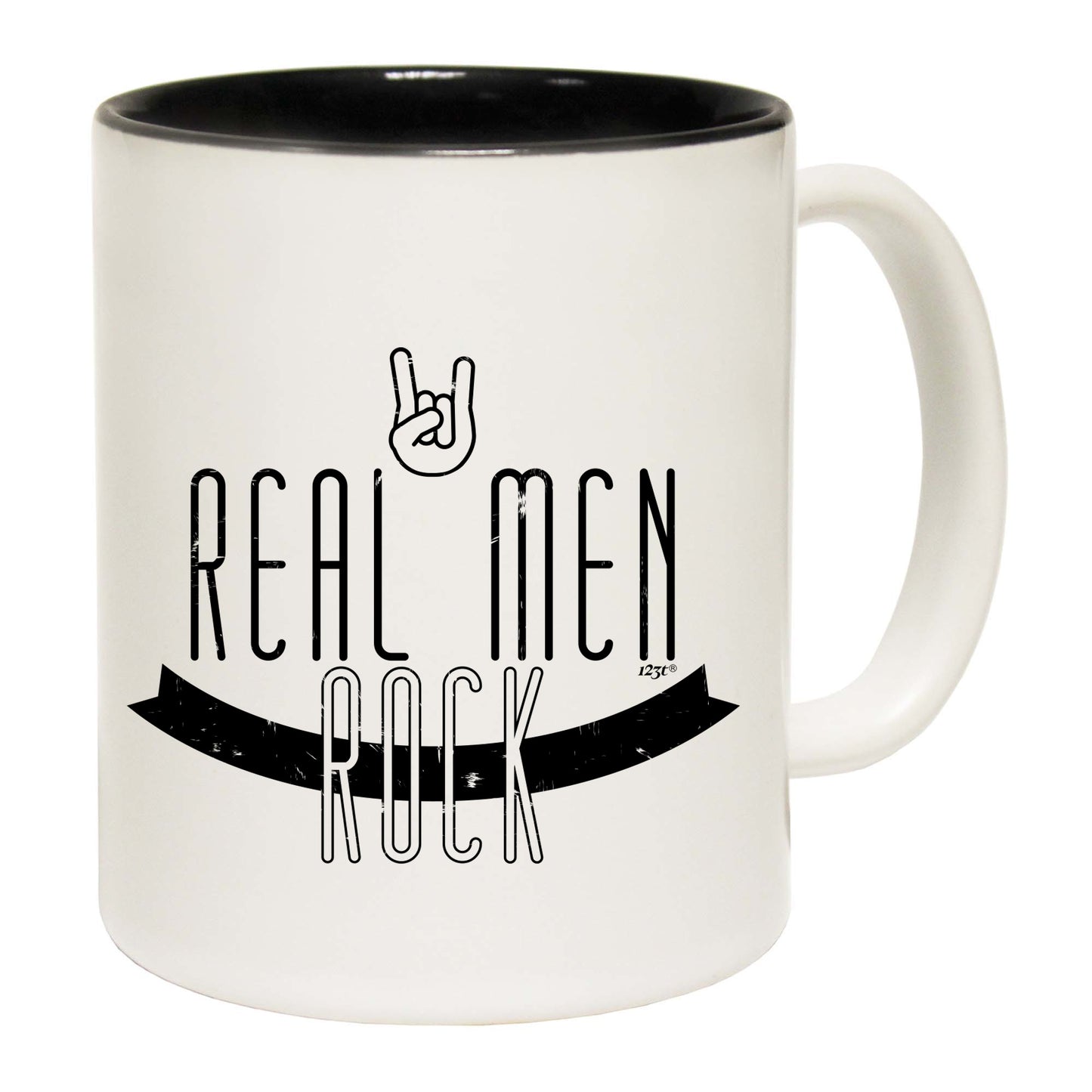 Real Men Rock Music - Funny Coffee Mug