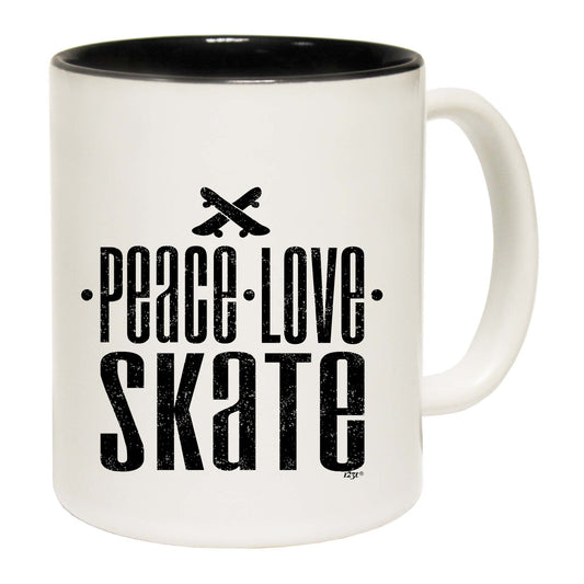 Peace Love Skate - Funny Coffee Mug