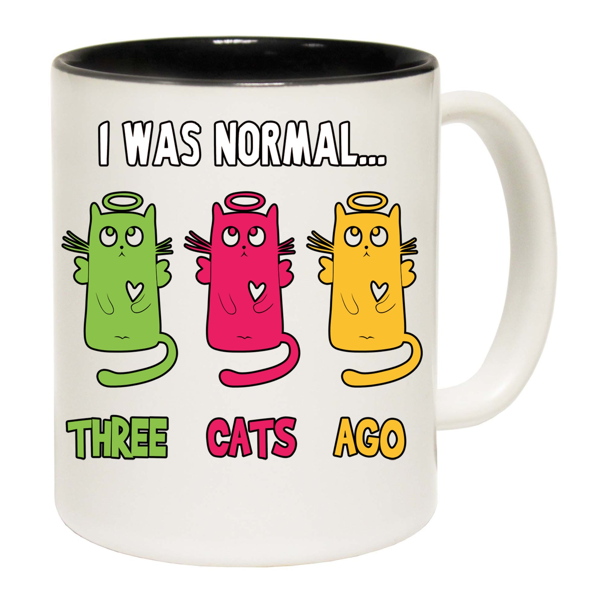 I Was Normal Three Cats Ago V2 Kitten Pussy Cat - Funny Coffee Mug