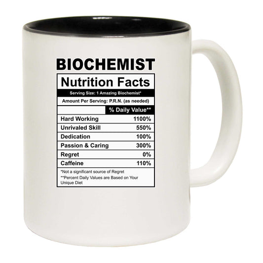 Biochemist Nutrition Facts - Funny Coffee Mug