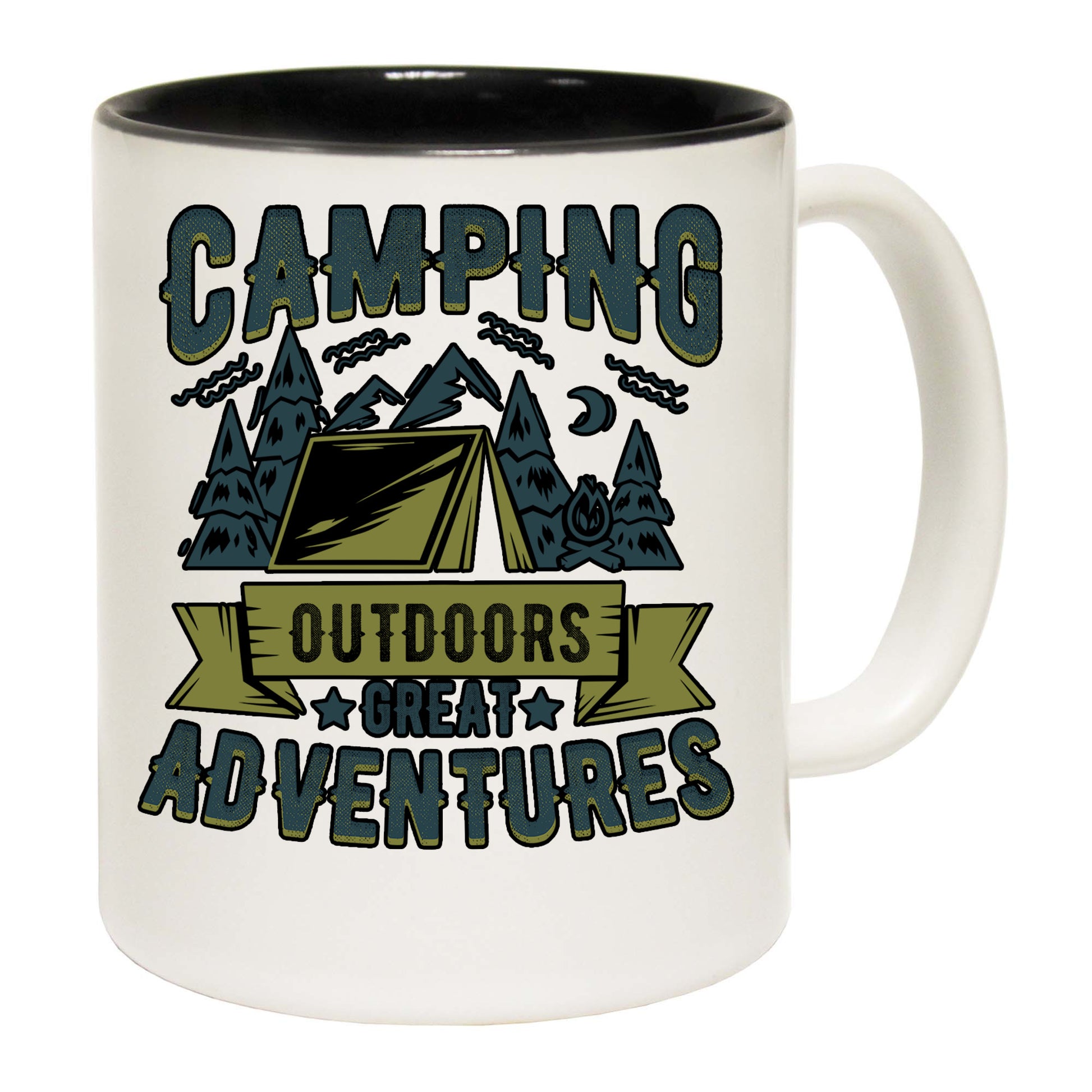 Camping Outdoors Great Adventures - Funny Coffee Mug