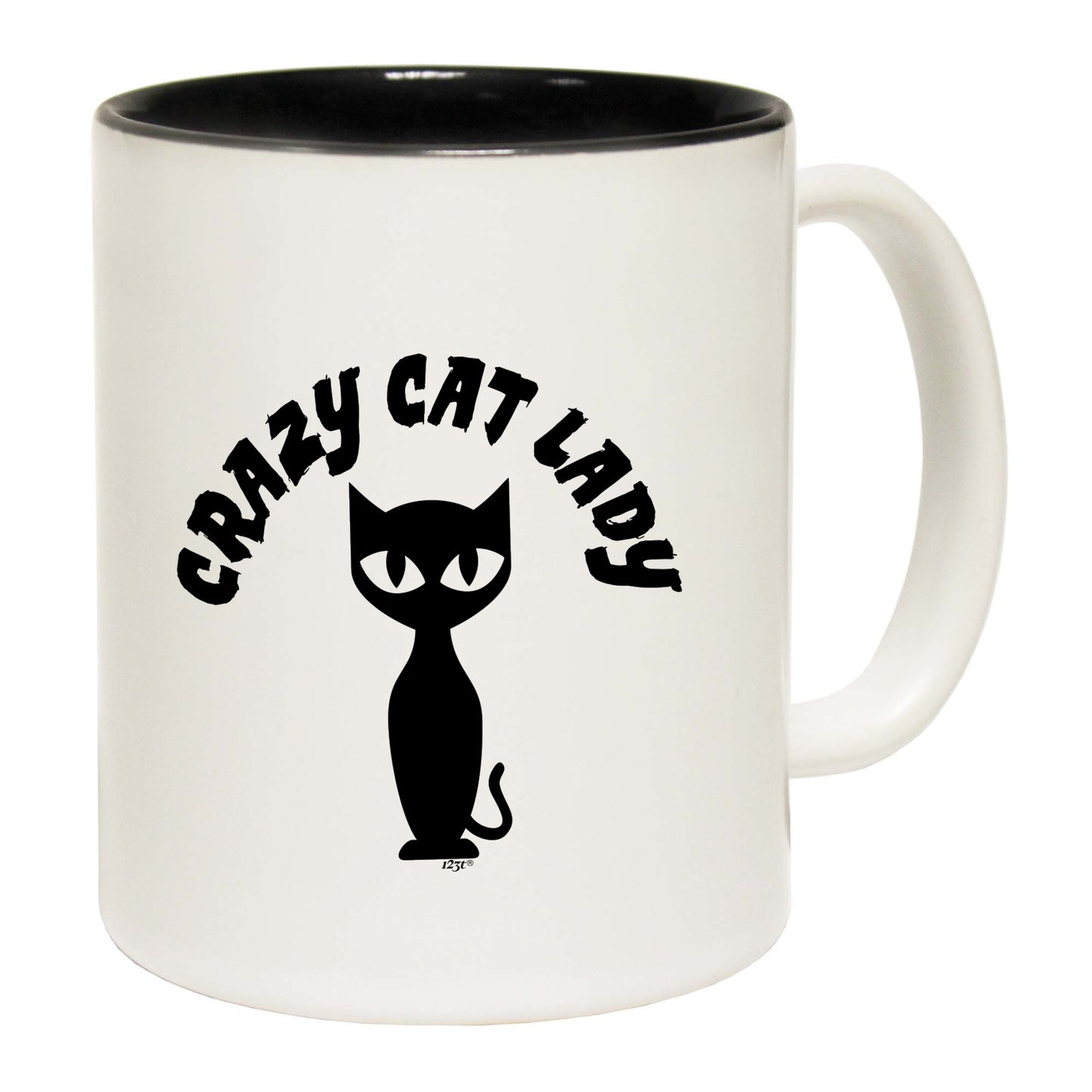 Crazy Cat Lady White - Funny Coffee Mug