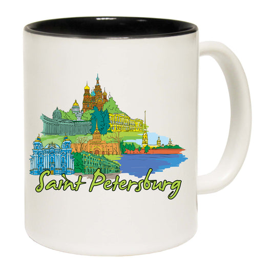 Saint Petersburg St Russia Country Flag Destination - Funny Coffee Mug