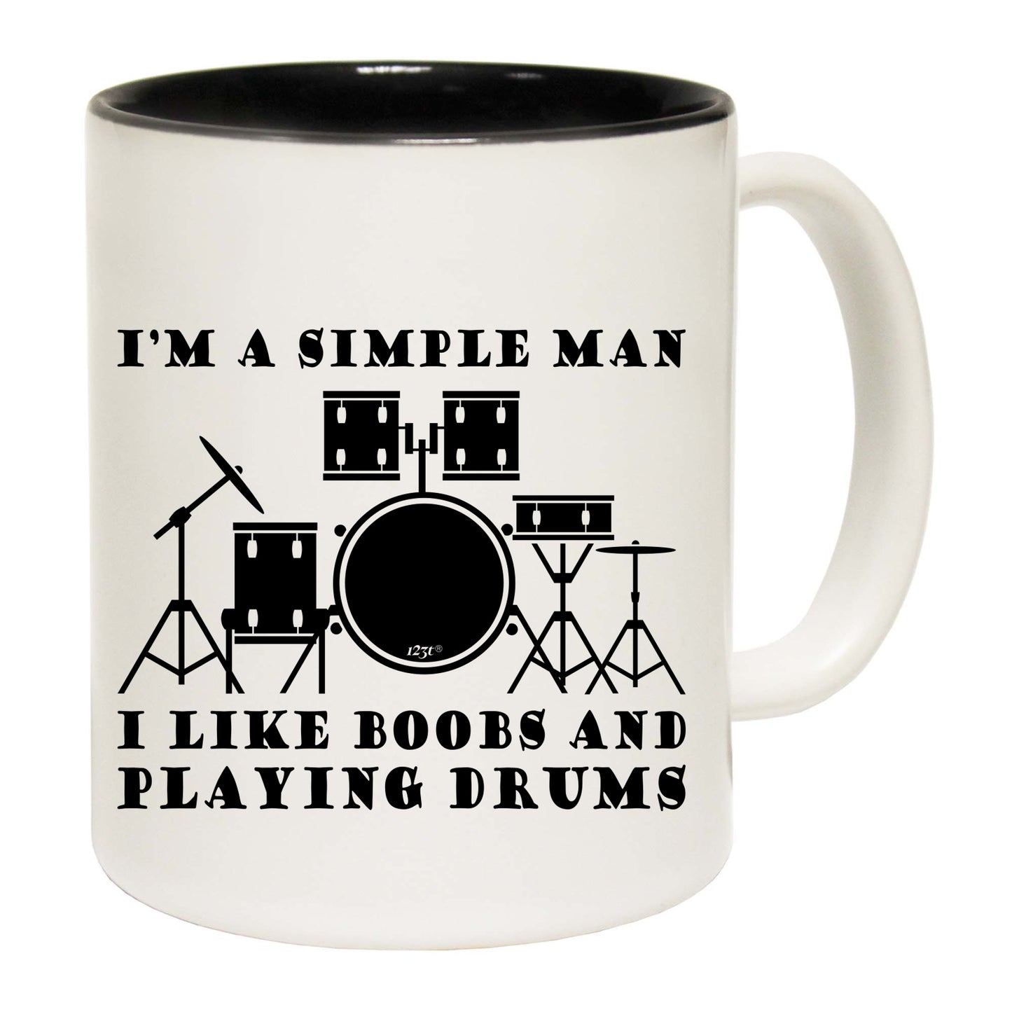 I'M Simple B  B Playing Drums Music - Funny Coffee Mug