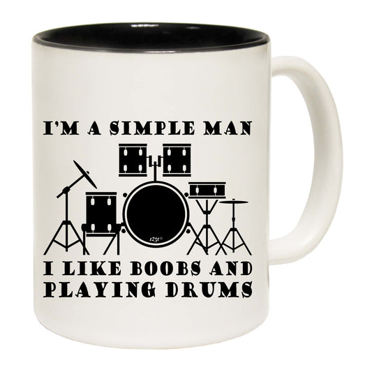 I'M Simple B  B Playing Drums Music - Funny Coffee Mug