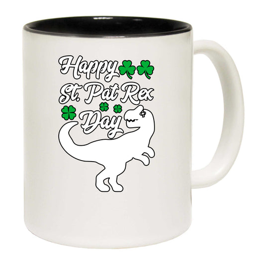 Happy St Patricks Day T Rex Dinosaur Irish - Funny Coffee Mug