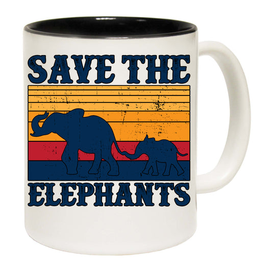 Save The Elephants Animal - Funny Coffee Mug