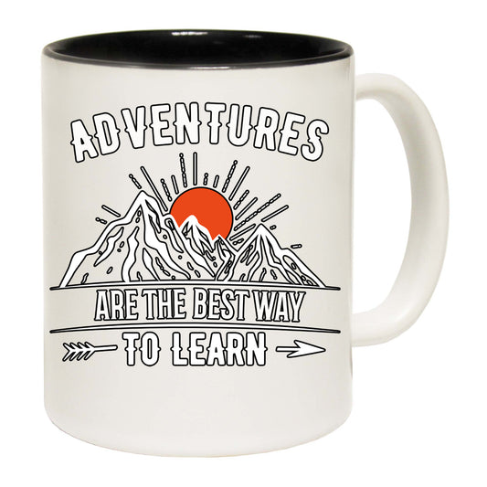 Adventures Are The Best Way To Learn Camping Camp Hiking - Funny Coffee Mug