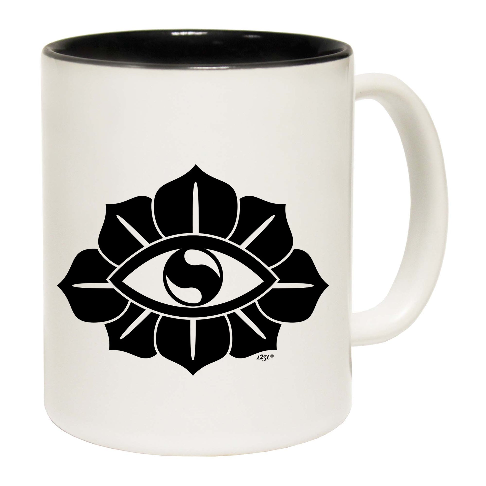 Festival Flower Eye White - Funny Coffee Mug