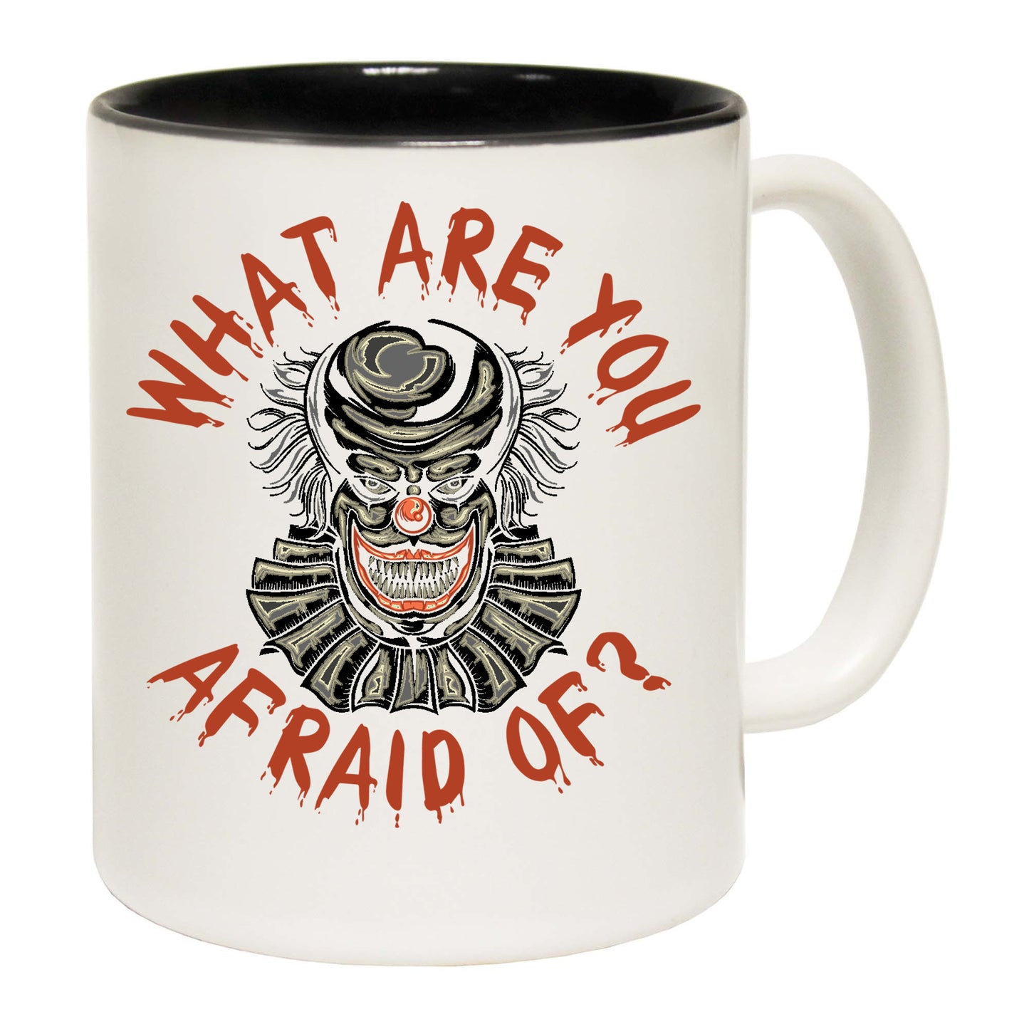 Clown What Are You Afraid Of Halloween - Funny Coffee Mug