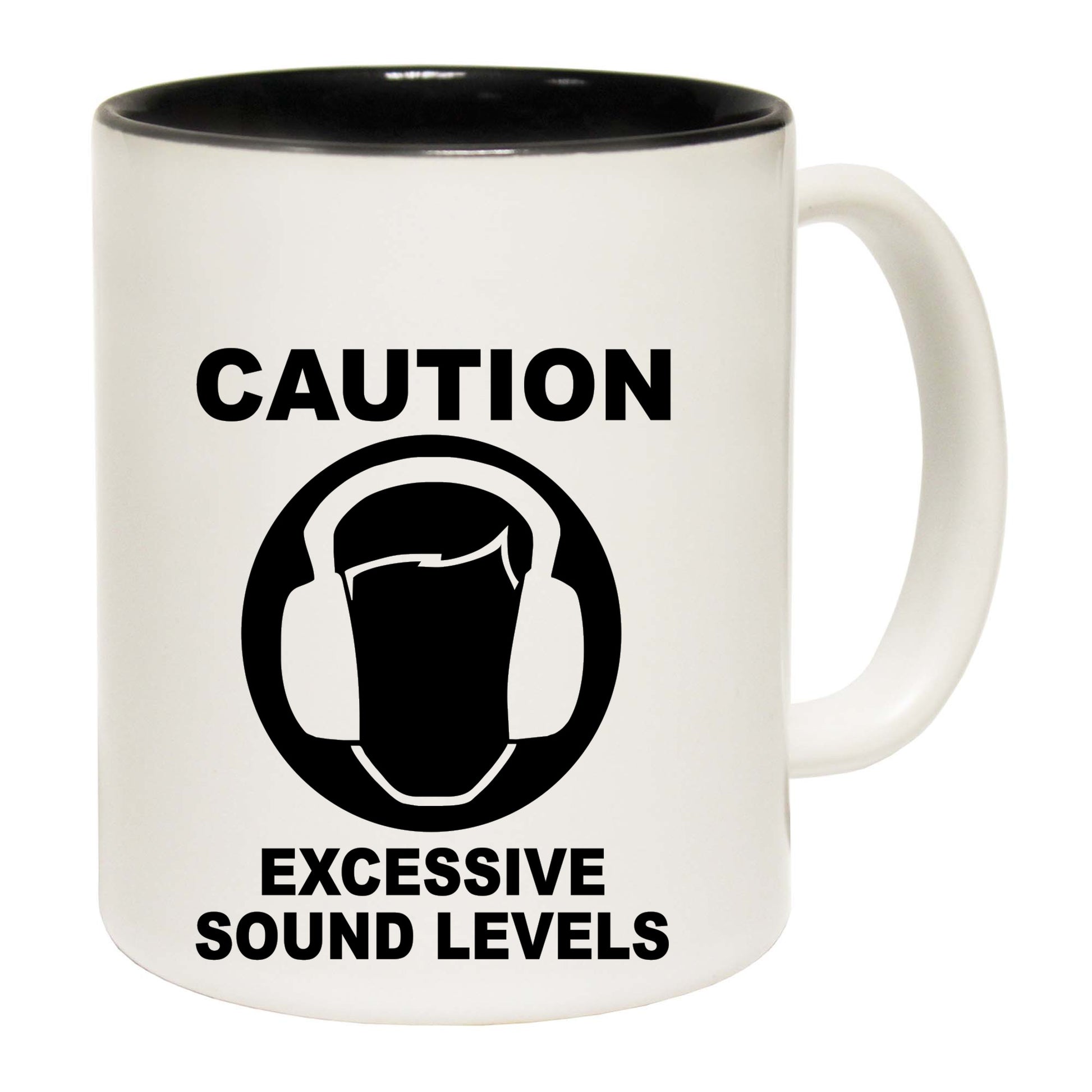 Caution Excessive Sound Levels - Funny Coffee Mug