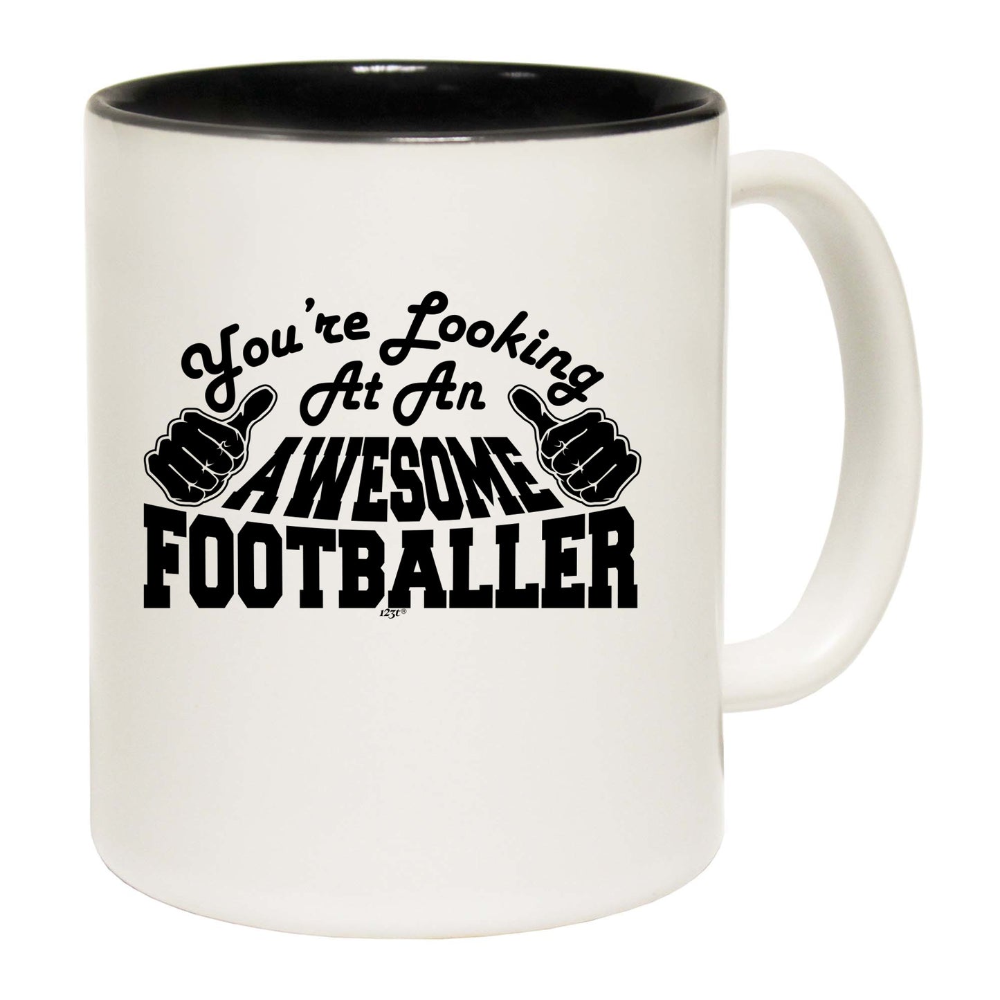 Youre Looking At An Awesome Footballer - Funny Coffee Mug