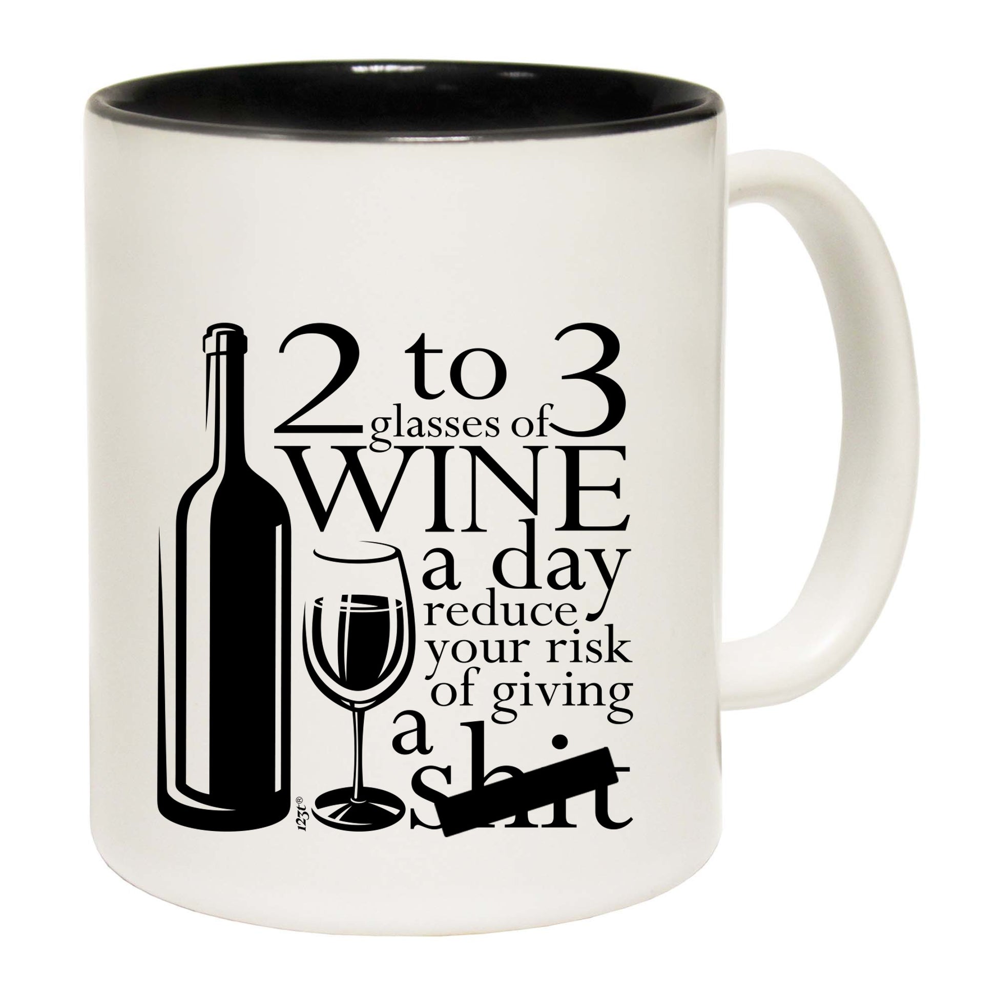 2 To 3 Glasses Of Wine Reduces Giving - Funny Coffee Mug