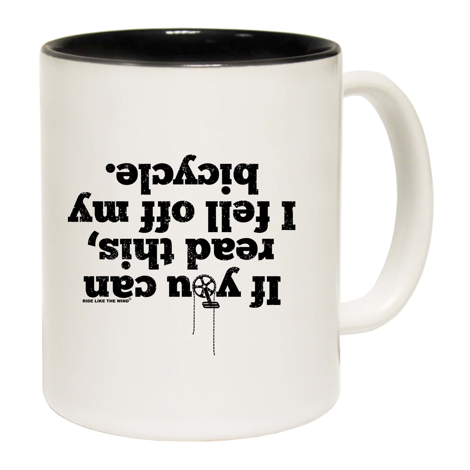 Rltw If You Can Read This Bicycle - Funny Coffee Mug