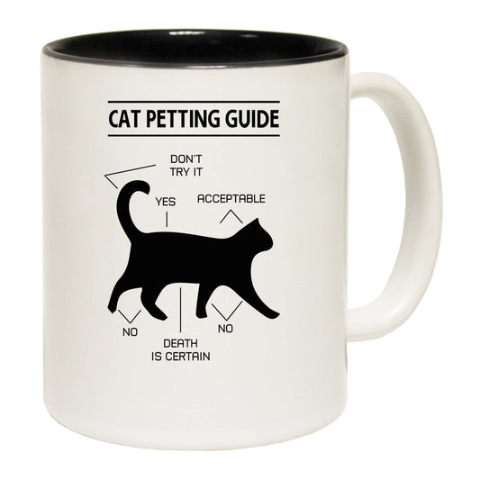 Cat Petting Guide Kitten Pussy Cats - Funny Coffee Mug