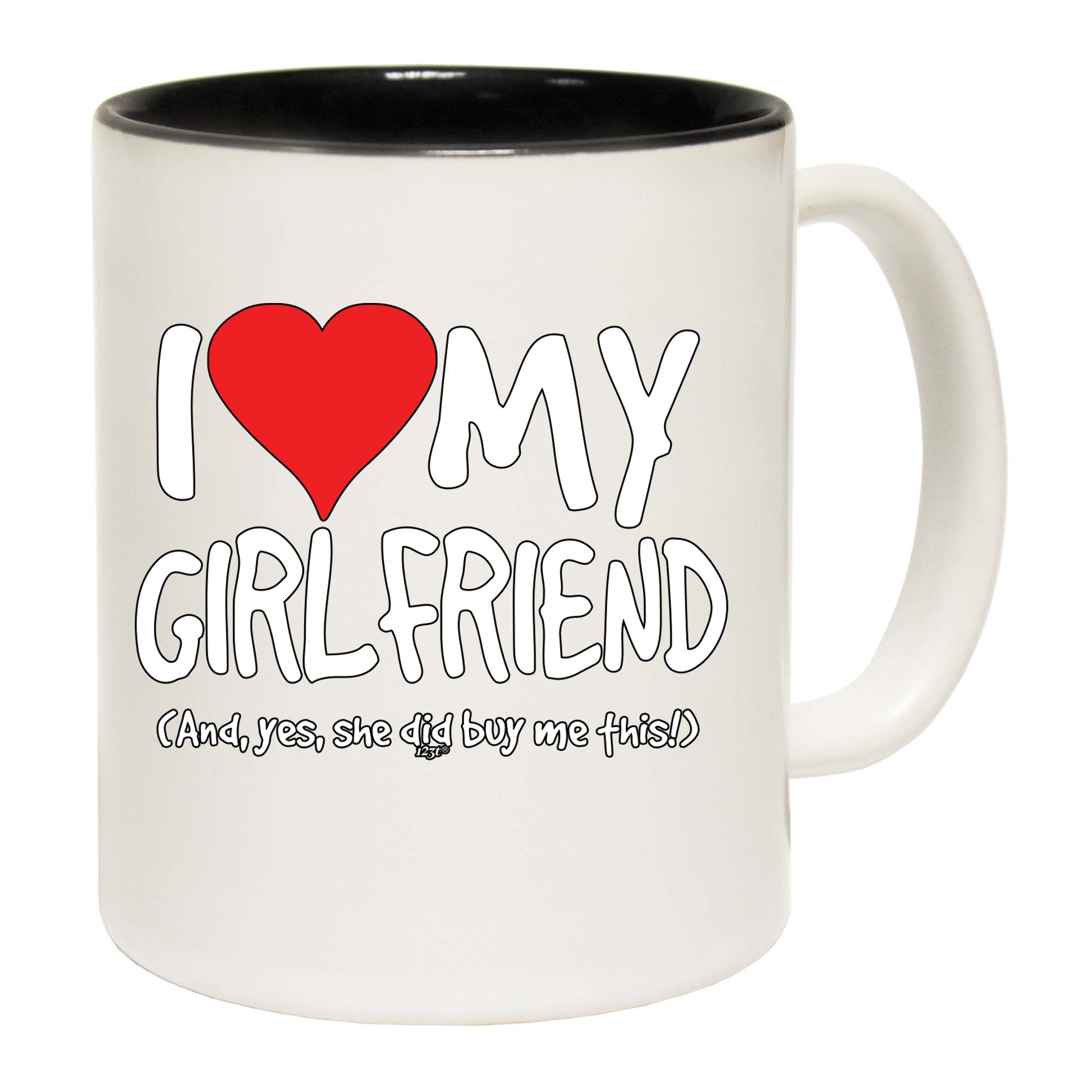 Love My Girlfriend And Yes - Funny Coffee Mug