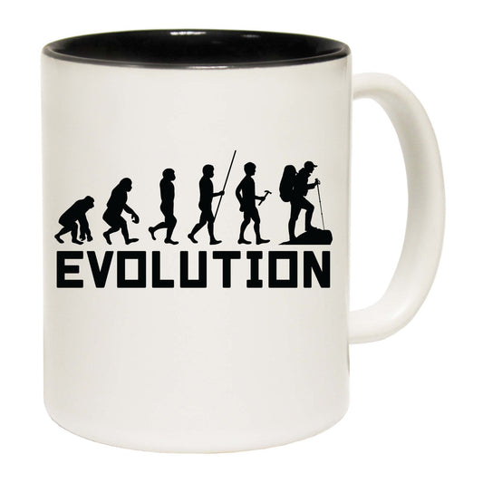 Evolution Hiking Hike Walking - Funny Coffee Mug