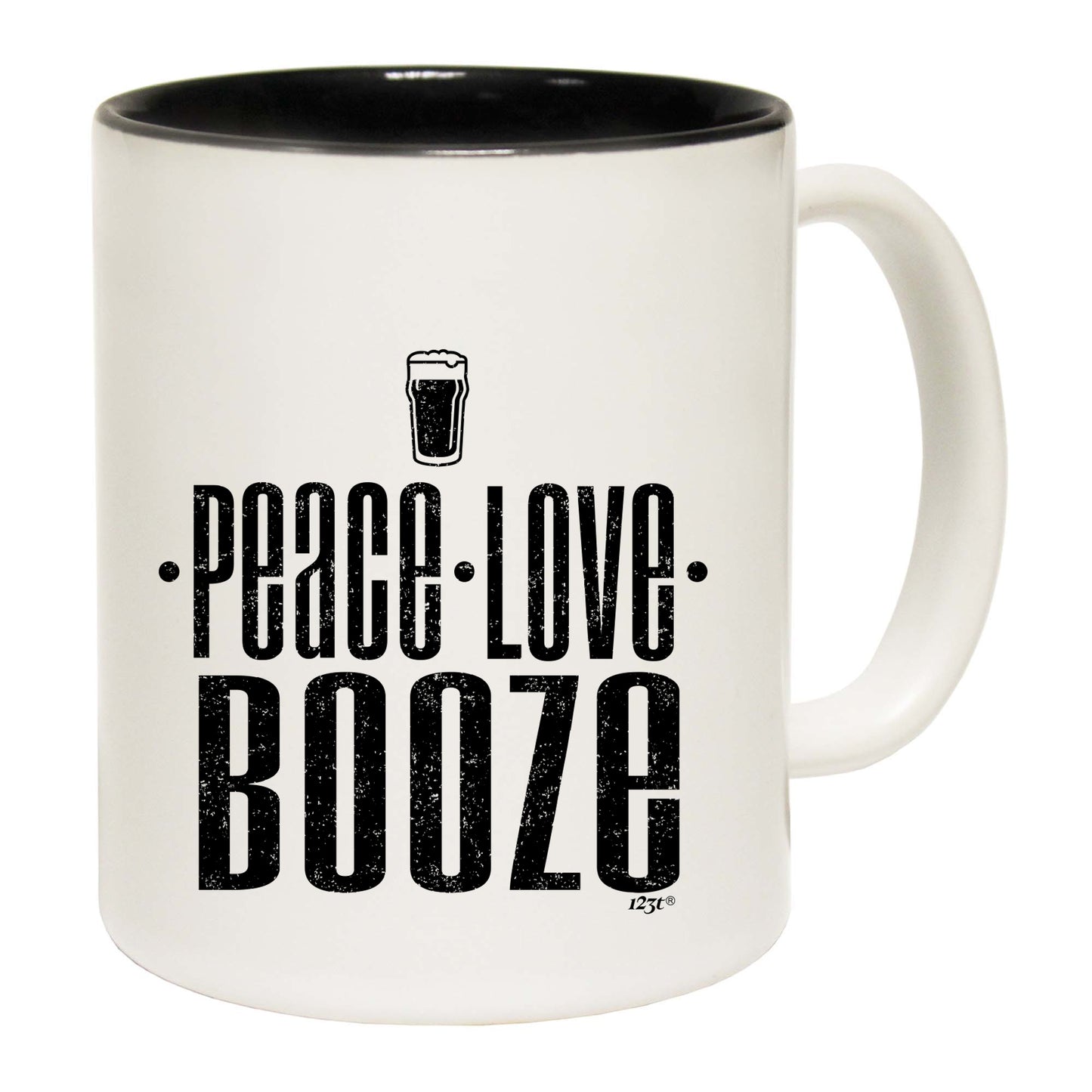 Peace Love Booze - Funny Coffee Mug