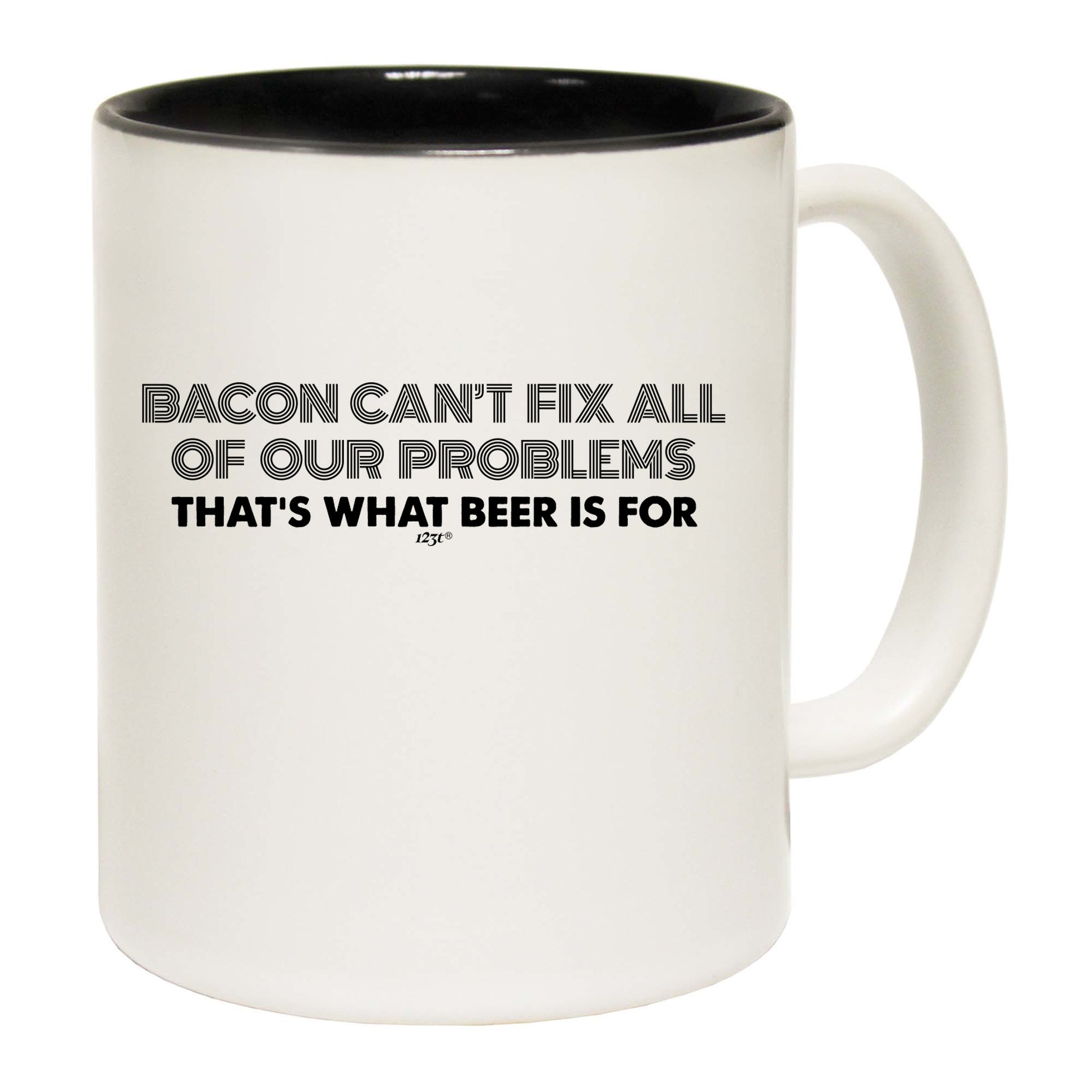 Bacon Cant Fix All Of Our Problems Beer - Funny Coffee Mug