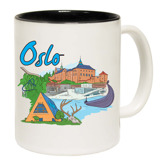 Oslo Norway Country Flag Destination - Funny Coffee Mug