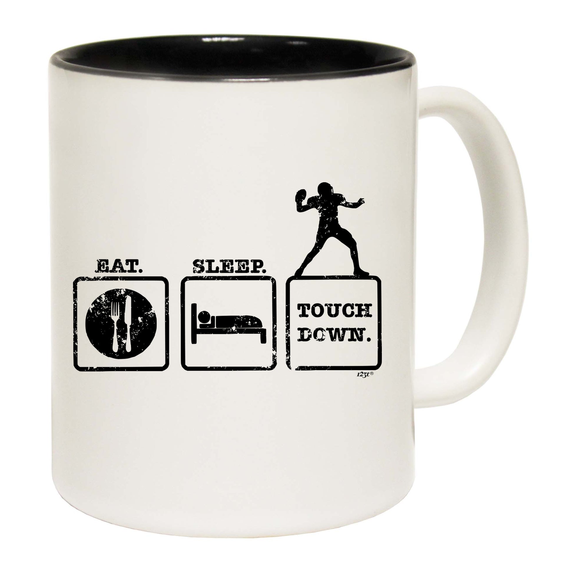 Eat Sleep Touchdown - Funny Coffee Mug