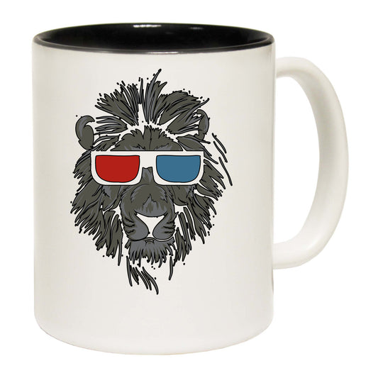 Cool Lion 3D Glasses Animal - Funny Coffee Mug