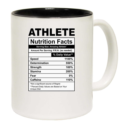 Athlete Nutrition Facts - Funny Coffee Mug