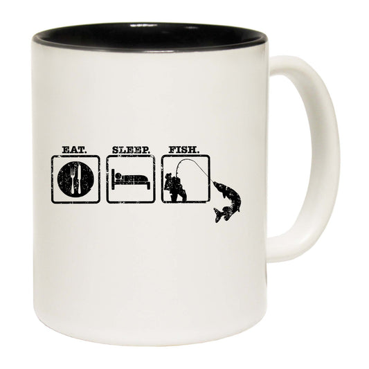 Eat Sleep Fish Fishing - Funny Coffee Mug